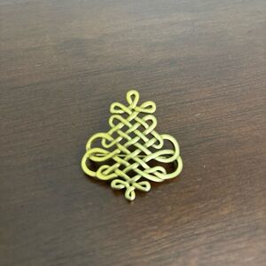 Vintage Museum Fine Art MFA Albrecht Durer Enduring Knot Gold Tone Pin Brooch